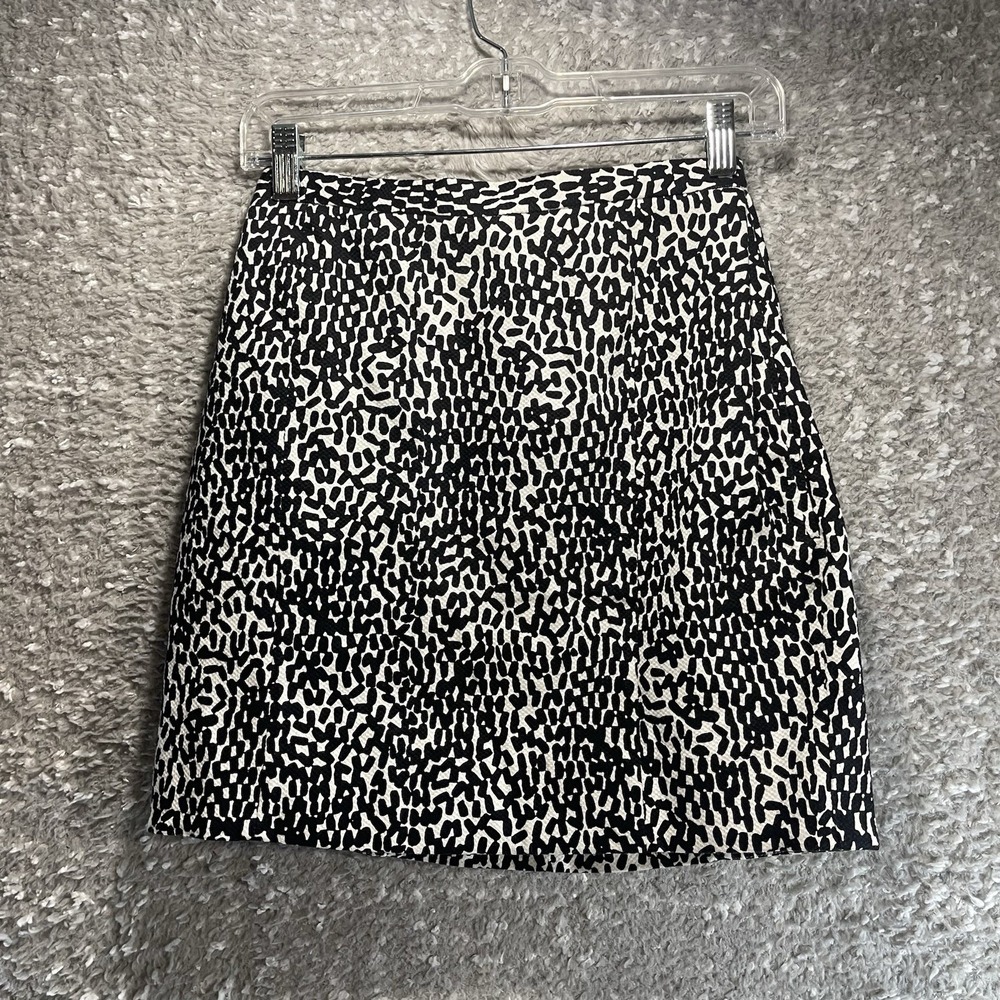 Diane von Furstenberg Skirt Animal Print 2 Cotton, Silk Lining Preppy‎ Career